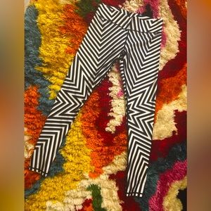 Terez Star Bowie Yoga Pilates Exercise Pants Leggings Sz M